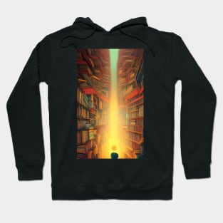 Hygge Library for Bookworm - Find me at the library antique vintage Hoodie